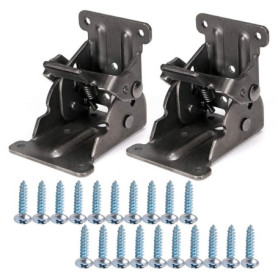 Charnières Pliantes Autobloquantes Skelang - Support de Table en Acier Noir