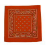 Bandana Coloré MST Orange Jaune en Coton avec Motif Fleur de Cajou
