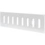 Grille d'Aération Réglable avec Moustiquaire - 300 x 100 mm - Blanc