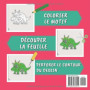 Livre de Coloriage et Poinçonnage Dinosaures pour Enfants dès 3 Ans
