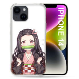 Coque Manga Nezuko pour iPhone 14 - Protection Ultra Résistante