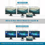 Station d'accueil USB C 12 en 1 AYCLIF avec Triple Affichage 4K