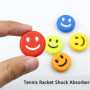 Amortisseurs de Raquette de Tennis FIBOUND - Lot de 5 en Silicone avec Design Smiley