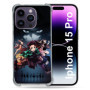 Coque Renforcée Cokitec pour iPhone 15 Pro - Design Manga Demon Slayer