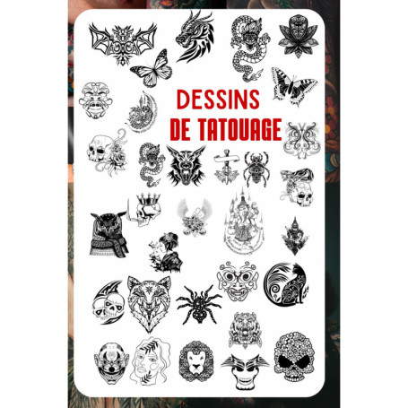 Livre de Tatouages : Plus de 1500 Modèles pour Artistes et Amateurs