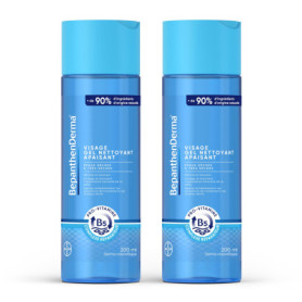 Gel Nettoyant Visage Hydratant Bepanthen Derma - 2x200 ml