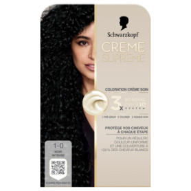 Schwarzkopf Crème Supreme Coloration Permanente Noir Intense