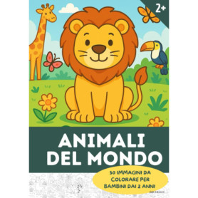 Livre de coloriage pour enfants : Découvrez et coloriez 50 animaux exotiques