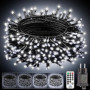 Guirlande Lumineuse Extérieure 15M 150LED Blanc Froid avec Télécommande