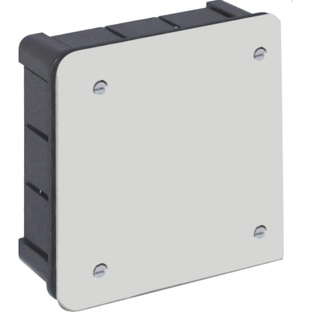 Boîte à encastrer rectangulaire 200x200 mm avec couvercle pour installations électriques