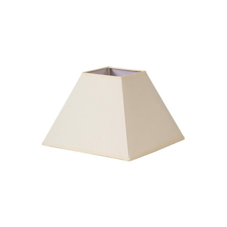 Abat-jour pyramide Mezzo en popeline beige pour lampes E27