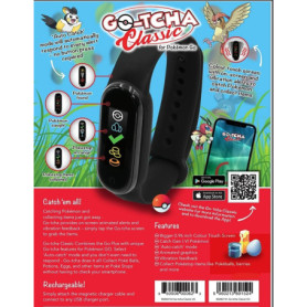 Bracelet LED GO-TCHA Classic pour Pokemon Go - Auto Catch et Auto Spin - Noir/Grey