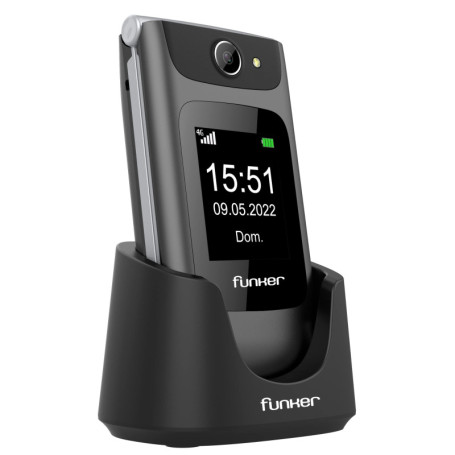 Funker C250 Comfort 4G - Téléphone Senior avec Boutons Grands et SOS