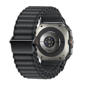 Bracelet Premium Noir pour Samsung Galaxy Watch Ultra 47 mm - Idéal Aventure et Sport