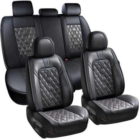 Housses de Siège de Voiture Universelles en Cuir Imperméable - Coverado