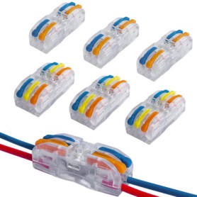 Kit de Connecteurs Électriques QitinDasen - 30 Pièces Multicolores avec Boîte de Rangement