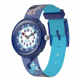 Montre Enfant Flik Flak Cutie Puppy avec Bracelet Bleu