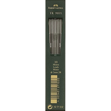 Faber-Castell Crayons de Couleur TK 9071 2B - Pack de 10