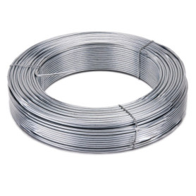 Fil de Tension en Acier Galvanisé Flandria - 2,7 mm x 50 m pour Clôtures et Grillages
