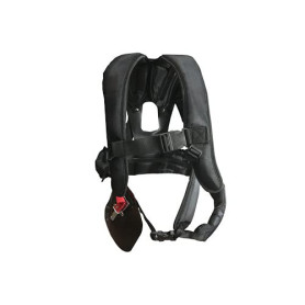 Harnais Rembourré Professionnel AVALON-TOOLS pour Débroussailleuse - Noir/Rouge
