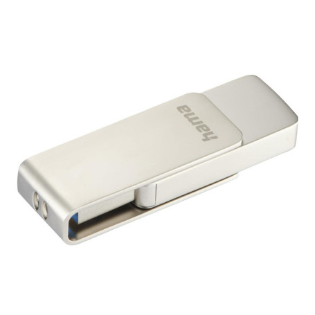 Clé USB Hama Rotate Pro 128 Go - Vitesse 100 Mo/s, Design Compact Argenté
