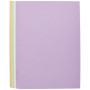 Lot de 50 cartes A4 pastel 220 g/m² - Jaune, bleu, vert, lilas, rose