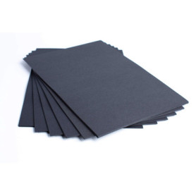 Lot de 50 Feuilles Cartonnées A3 160 g/m² Noires - House of Card & Paper