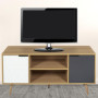 Meuble TV Scandinave HOME DECO FACTORY - Design Moderne avec Rangement et Tiroir