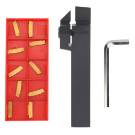 Porte-Outil de Tournage Hyuduo MGEHR1616-2 avec Inserts MGMN200-G