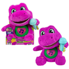 Peluche Barney Chantante 25 cm - Le Monde de Barney pour Enfants