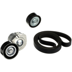 Kit de courroies trapézoïdales GATES K046PK1718 en caoutchouc pour voitures