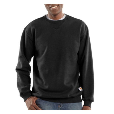 Sweat-Shirt Carhartt Mi-Épais Col Ras-de-Cou pour Homme - Noir