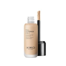 Fond de Teint et Correcteur 2 En 1 KIKO Milano - Couvrance Élevée Beige