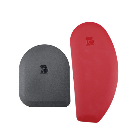 Ensemble de Racloirs en Silicone KitchenAid - Noir/Rouge, Set de 2