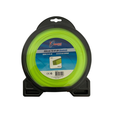 Fil en nylon rond 6 mm x 12 m pour débroussailleuses KAWAPOWER