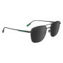 Lacoste Lunettes de Soleil Rectangulaires Shiny Gunmetal pour Homme