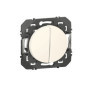 Bouton Poussoir Double Legrand Dooxie - Finition Blanche Brillante