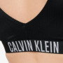 Bralette de Bikini Femme Calvin Klein avec Rembourrage Amovible - Noir