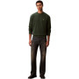 Sweatshirt Calvin Klein Monogram en Vert Sycamore pour Homme - XS