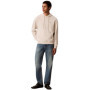 Hoodie à Capuche Monogramme Calvin Klein en Blanc Chalk pour Homme