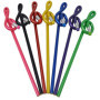 Lot de 7 Crayons Clef de Sol Multicolores - PUNK
