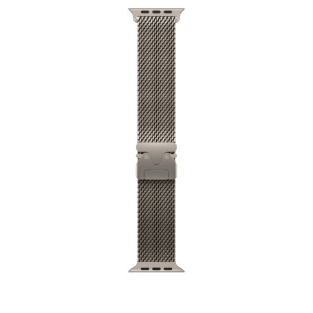 Bracelet Milanais en Titane pour Apple Watch - 49 mm - Naturel