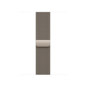 Bracelet Milanais Apple Watch 42 mm - Ajustable en Acier Inoxydable Naturel