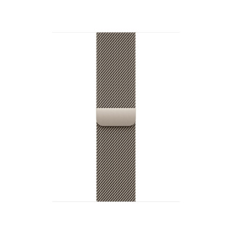 Bracelet Milanais Apple Watch 42 mm - Ajustable en Acier Inoxydable Naturel