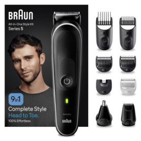 Braun Tondeuse Électrique 9-en-1 Série 5 pour Homme - Kit de Styling Complet