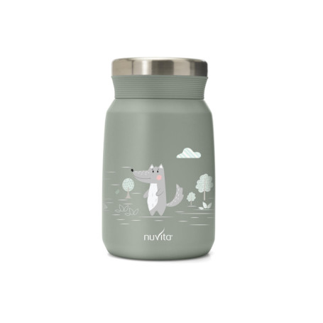 Thermos Nuvita Sage Green pour Aliments Chauds et Froids - 500ml