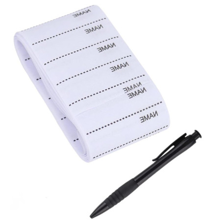 Étiquettes Tissées Personnalisées Damaiyyy - 200 Pièces pour École et Garderie