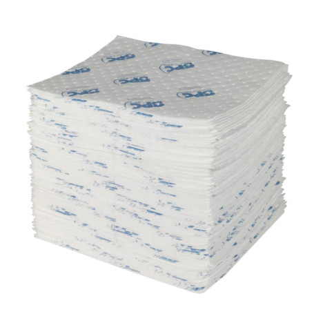 Feuilles Absorbantes SPC® Brady pour Huiles - Lot de 100, Haute Absorption