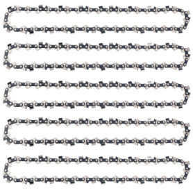 Lot de 5 chaînes de tronçonneuse Yweller 3/8" pour barres de 40 cm