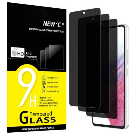 Pack de 3 Verres Trempés Anti-Espion pour Samsung Galaxy A53 5G